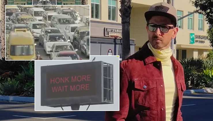 Hrithik Roshan Honk More Wait More Mumbai Police