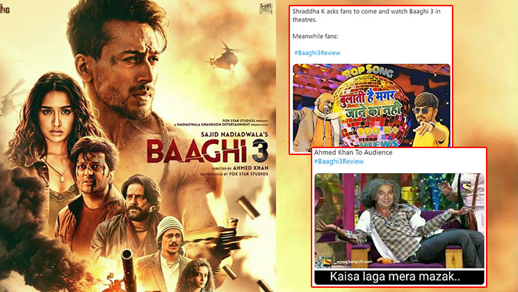 baaghi 3 movie review memes