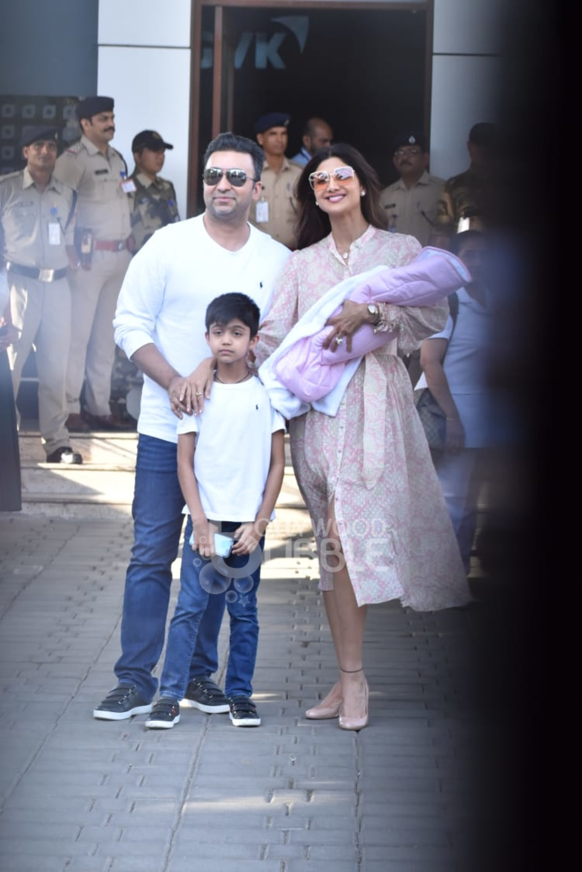 Shilpa Shetty with family