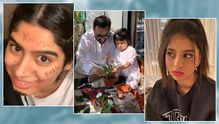 Khushi Kapoor, Taimur Ali Khan and Suhana Khan Coronavirus Lockdown Bollywood Star Kids
