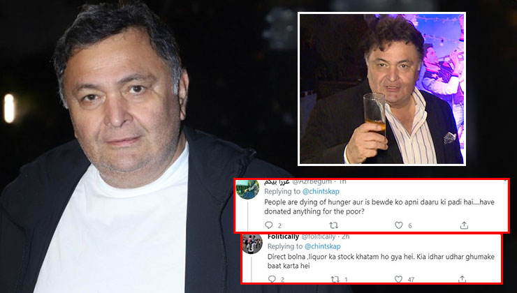 Rishi Kapoor liquor coronavirus lockdown