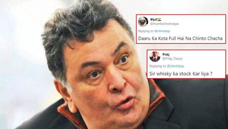Rishi Kapoor slams trolls alcohol