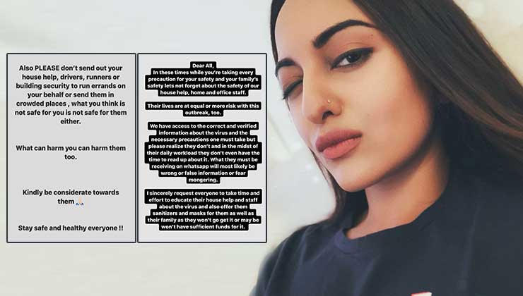 Sonakshi Sinha Coronavirus COVID 19