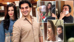 Giorgia Andriani gives Arbaaz Khan a smooth shave while getting bored at home during lockdown - watch hilarious video