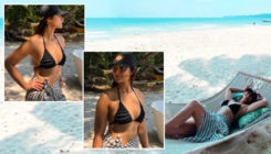 Ileana D'Cruz looks smouldering hot flaunting her bikini bod by the beach