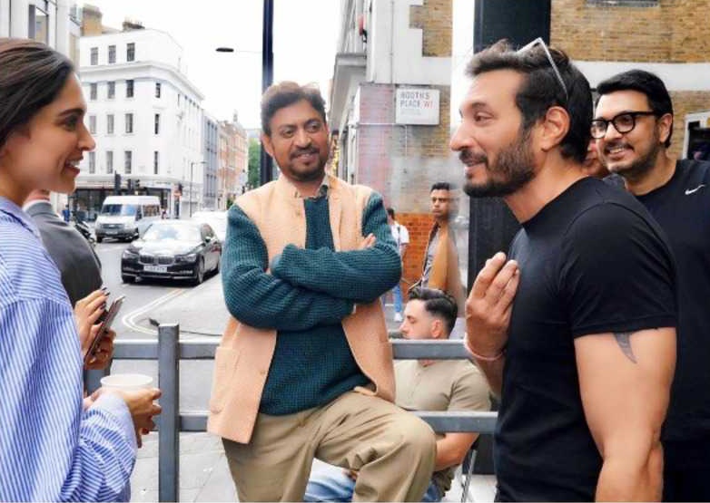 Irrfan on the set of 'Angrezi Medium'