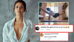 Esha Gupta performs a challenging yoga pose; Trolls ask, 