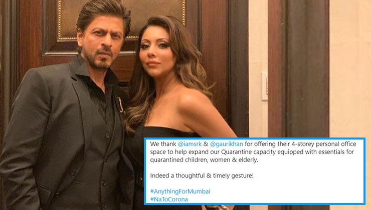 Shah Rukh Khan Gauri Khan Coronavirus BMC