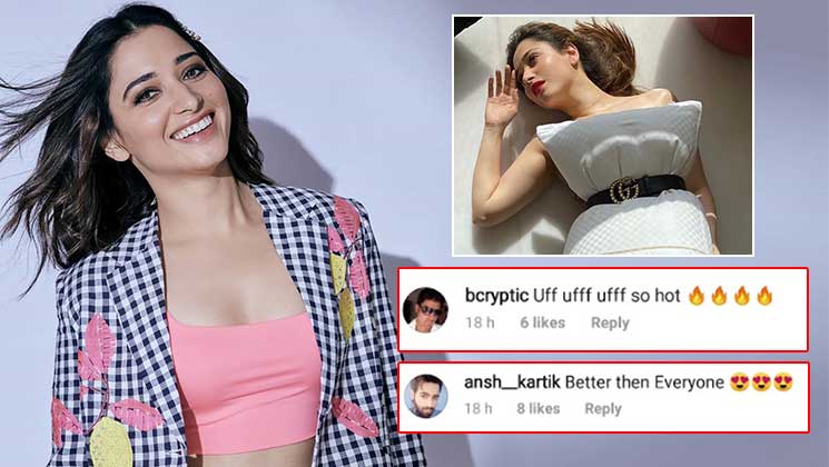 Tamannaah Bhatia pillow challenge