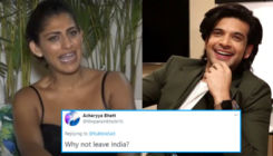 Kubbra Sait hits back at a troll who asked her to 'Leave India'; Karan Kundrra lauds her savage reply