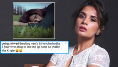 Richa Chadha shuts down a troll with sarcasm who slammed her for having waited 3-hours in a queue outside a liquor shop