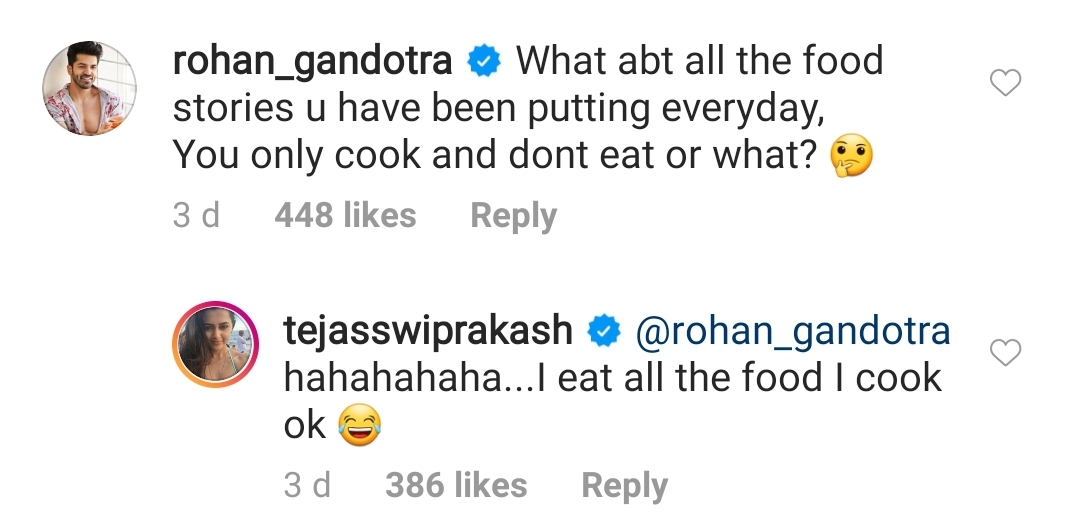 Tejasswi Prakash, Rohan Gandotra