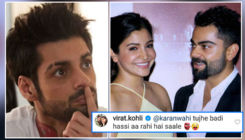 Virat Kohli roasts Karan Wahi with his sarcasm as he reacts to Anushka Sharma's dinosaur video