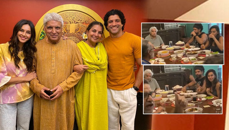 Farhan Akhtar And Shibani Dandekar Enjoy Father's Day Lunch With Javed ...