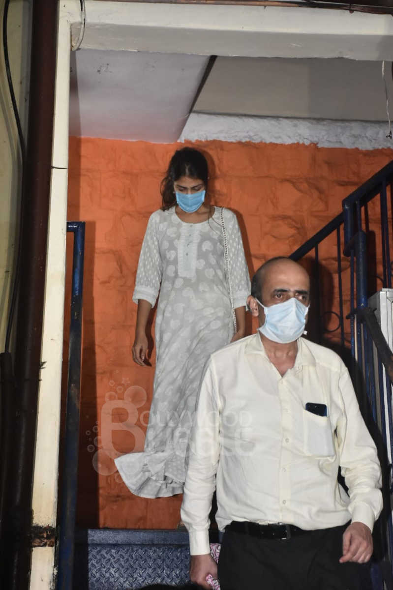 Rhea at the Bandra Police station