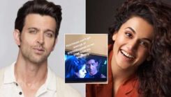 Taapsee Pannu says her house 'can't get enough of Hrithik Roshan'; here's how the handsome hunk reacted