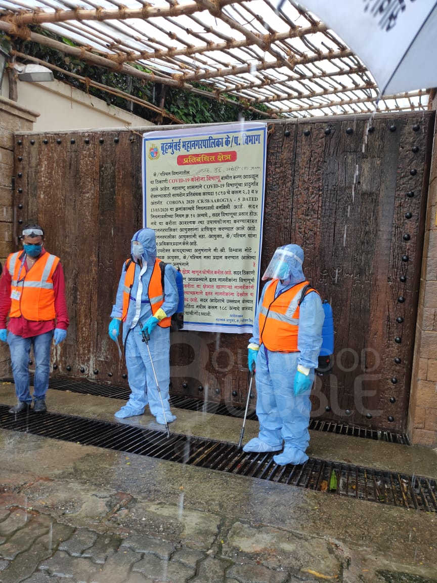 Amitabh Bachchan's bungalow being sanitized