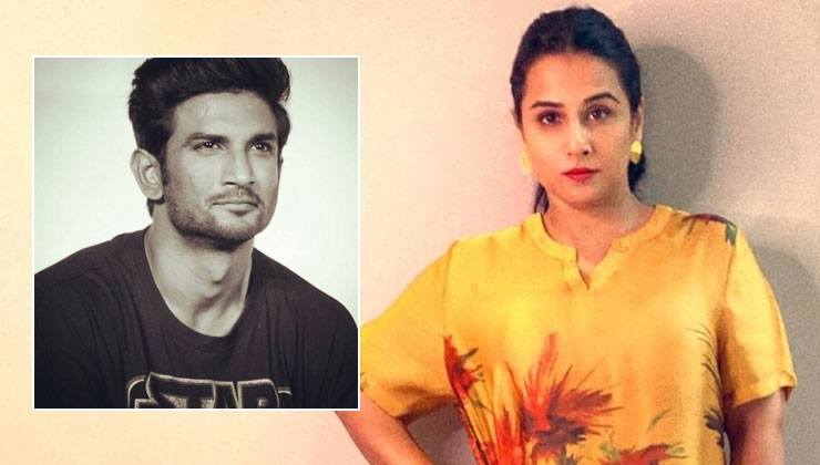 Vidya Balan sushant singh rajput