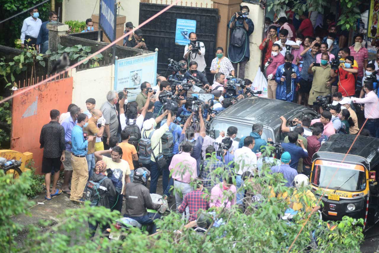 Rhea and Showik at DRDO office CBI