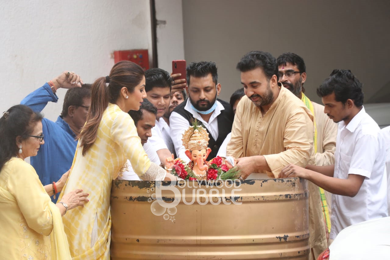 Shilpa Shetty Ganesh Visarjan