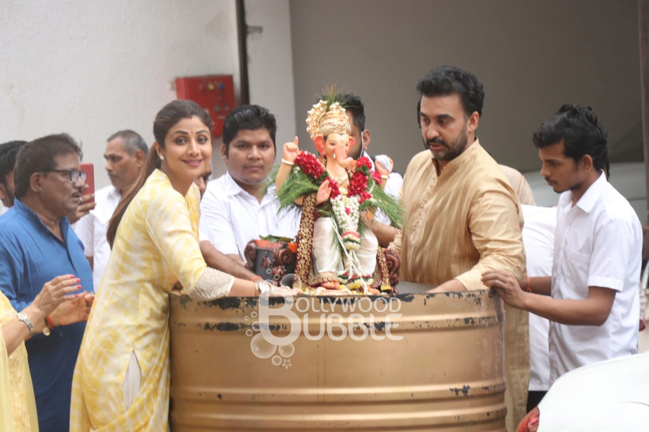 Shilpa Shetty Ganesh Visarjan