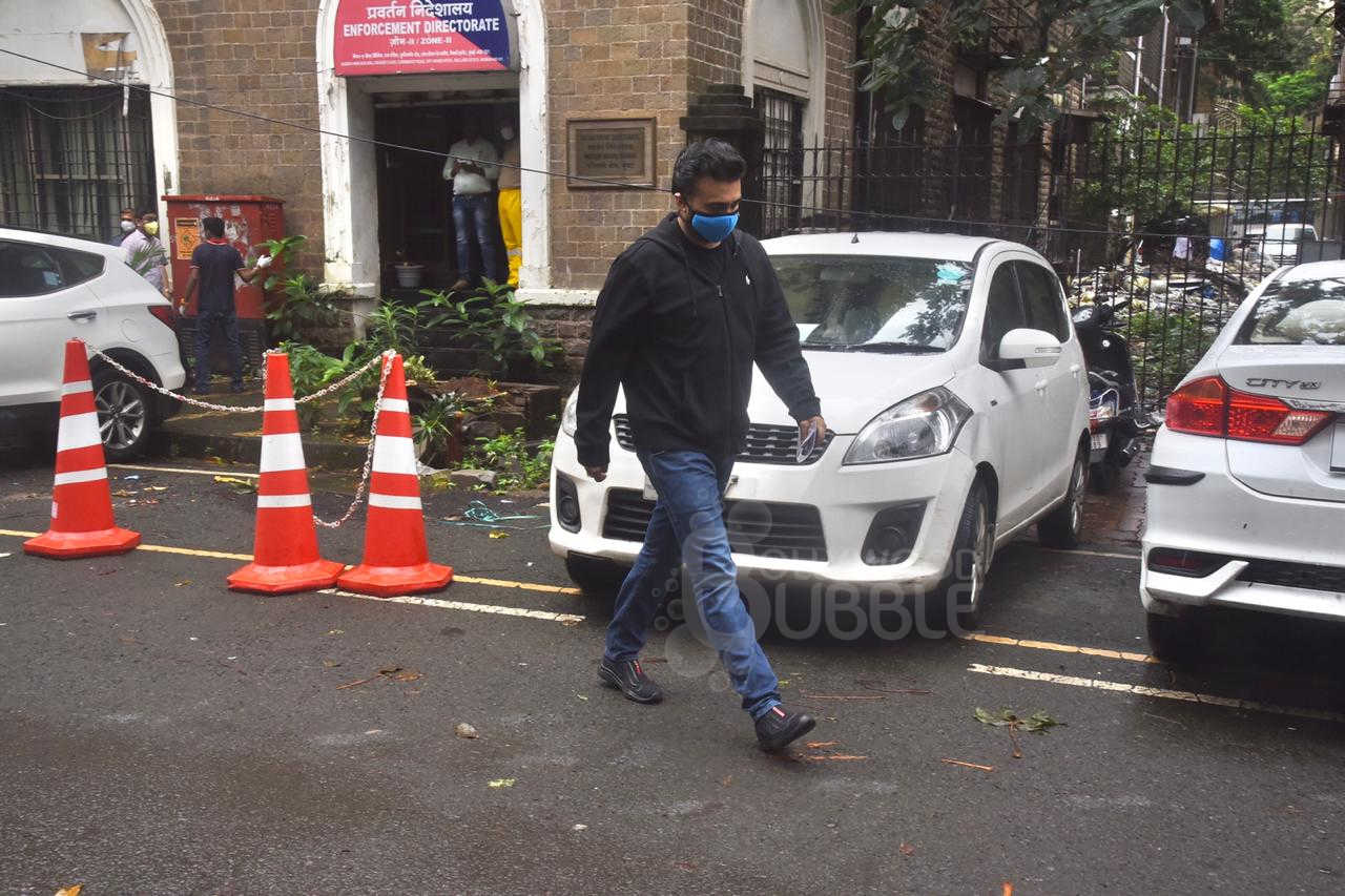 Raj Kundra at the ED office