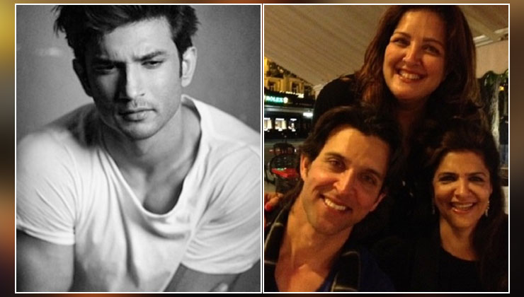 Sushant Singh Rajput, Hrithik Roshan, Sunaina Khan and Pinkie Roshan.l