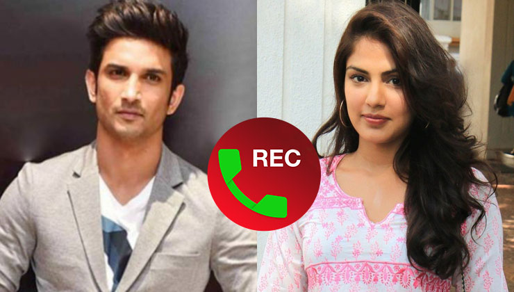 Sushant Singh Rajput and Rhea Chakraborty Call Records