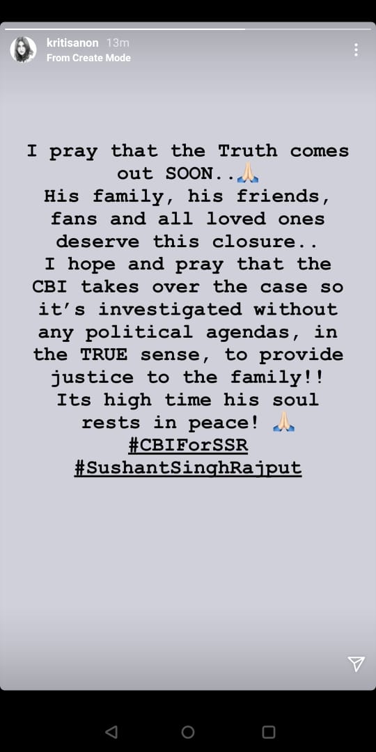 Sushant Singh Raput Kriti Sanon