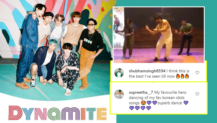 Tiger Shroff BTS Dynamite