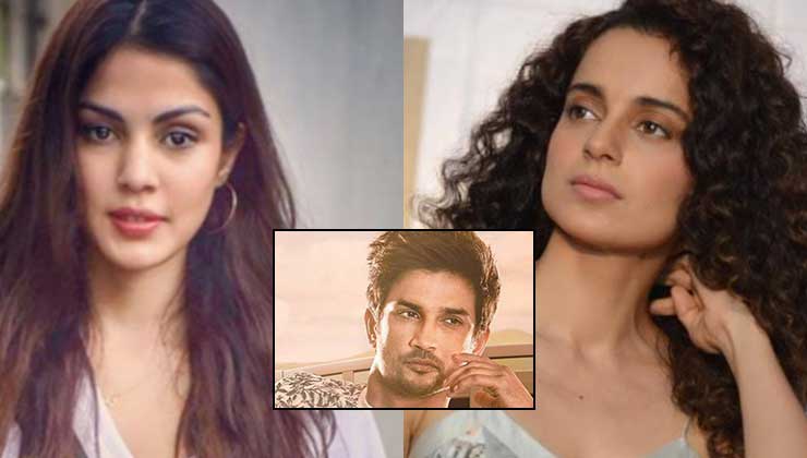 Kangana Ranaut, Rhea Chakraborty, Sushant Singh Rajput