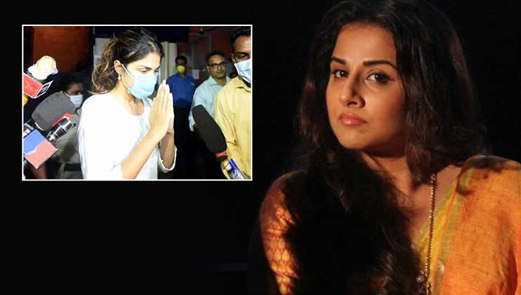 vidya balan vilification rhea chakraborty