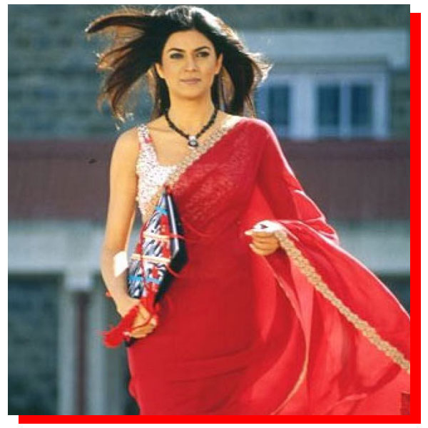 Bollywood red saree outfits