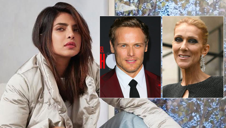 PRIYANKA Chopra Sam Heughan and Celine Dion
