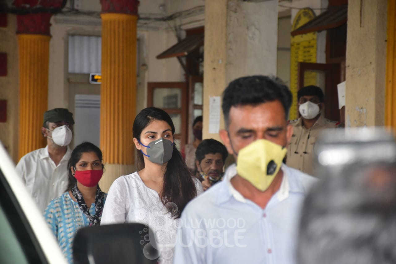 Rhea at a Mumbai Police Station