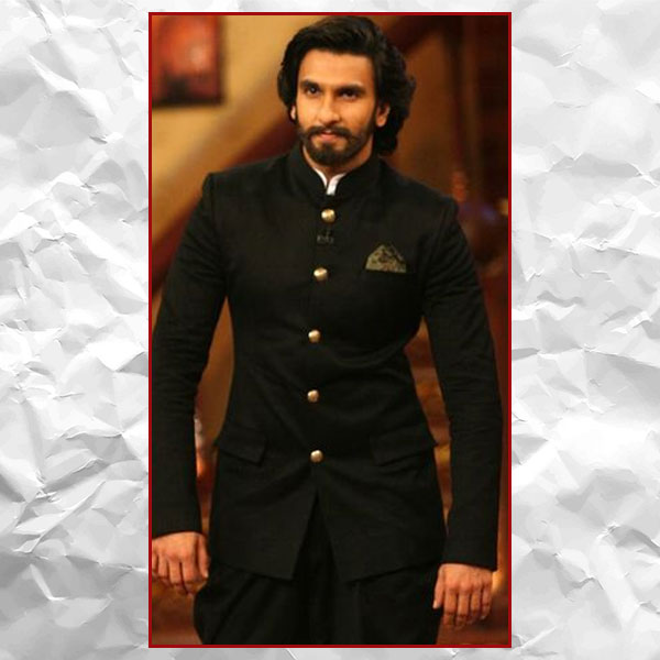 Ranveer Singh Black Jodhpuri Suit