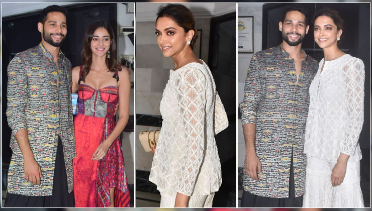 Deepika Padukone Ananya Panday Ishaan Khatter Siddhant Chaturvedi