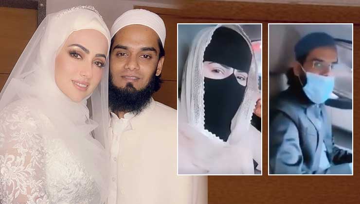 Sana Khan car ride Anas Sayied