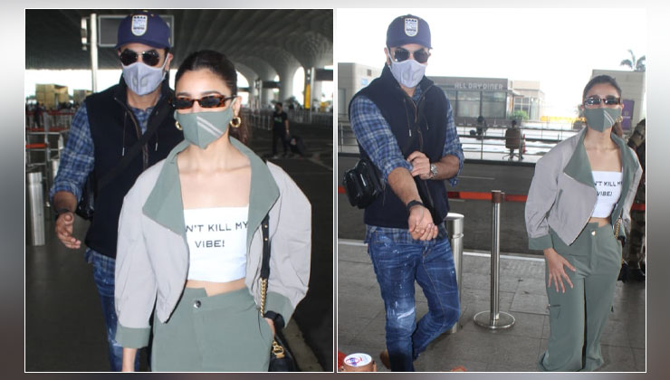 Ranbir Kapoor Alia Bhatt airport
