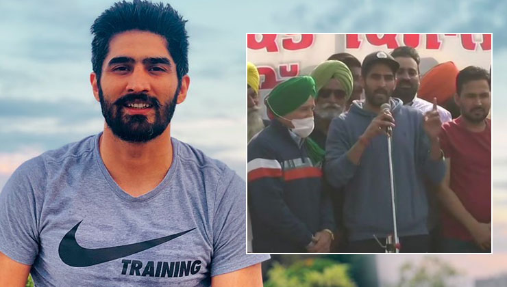Vijender Singh farmers protest Rajiv Gandhi Khel Ratna