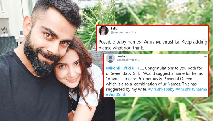 From Anuvira To Anushvi Fans Suggest Some Cute Names For Virat Kohli And Anushka Sharma S Baby Girl Bollywood Bubble