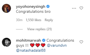 Varun Dhawan and Natasha Dalal wedding