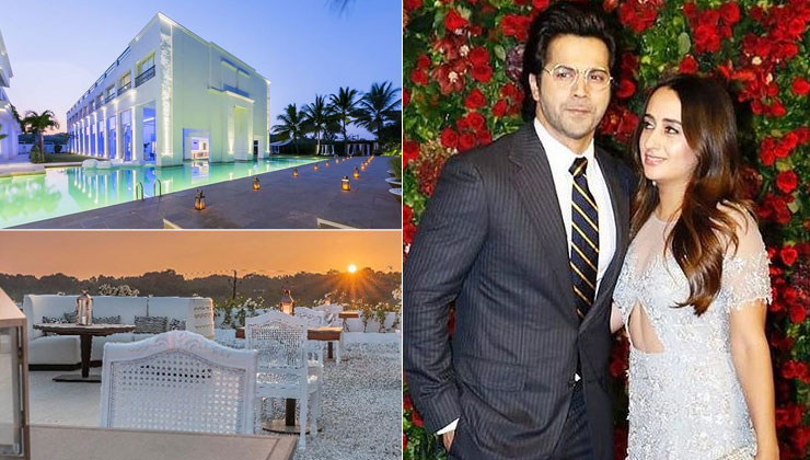 varun natasha wedding, varun natasha wedding venue pics