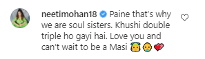 Neeti Mohan's comment on Harshdeep Kaur's post