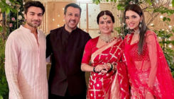 Dia Mirza and Vaibhav Rekhi pose with Gautam Gupta and Smriti Khanna in this unseen pic from their wedding