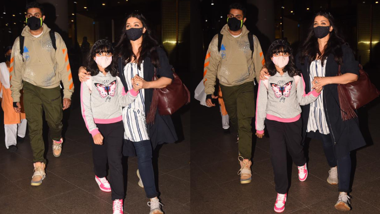 Aishwarya Rai Bachchan, abhishek bachchan, aaradhya airport