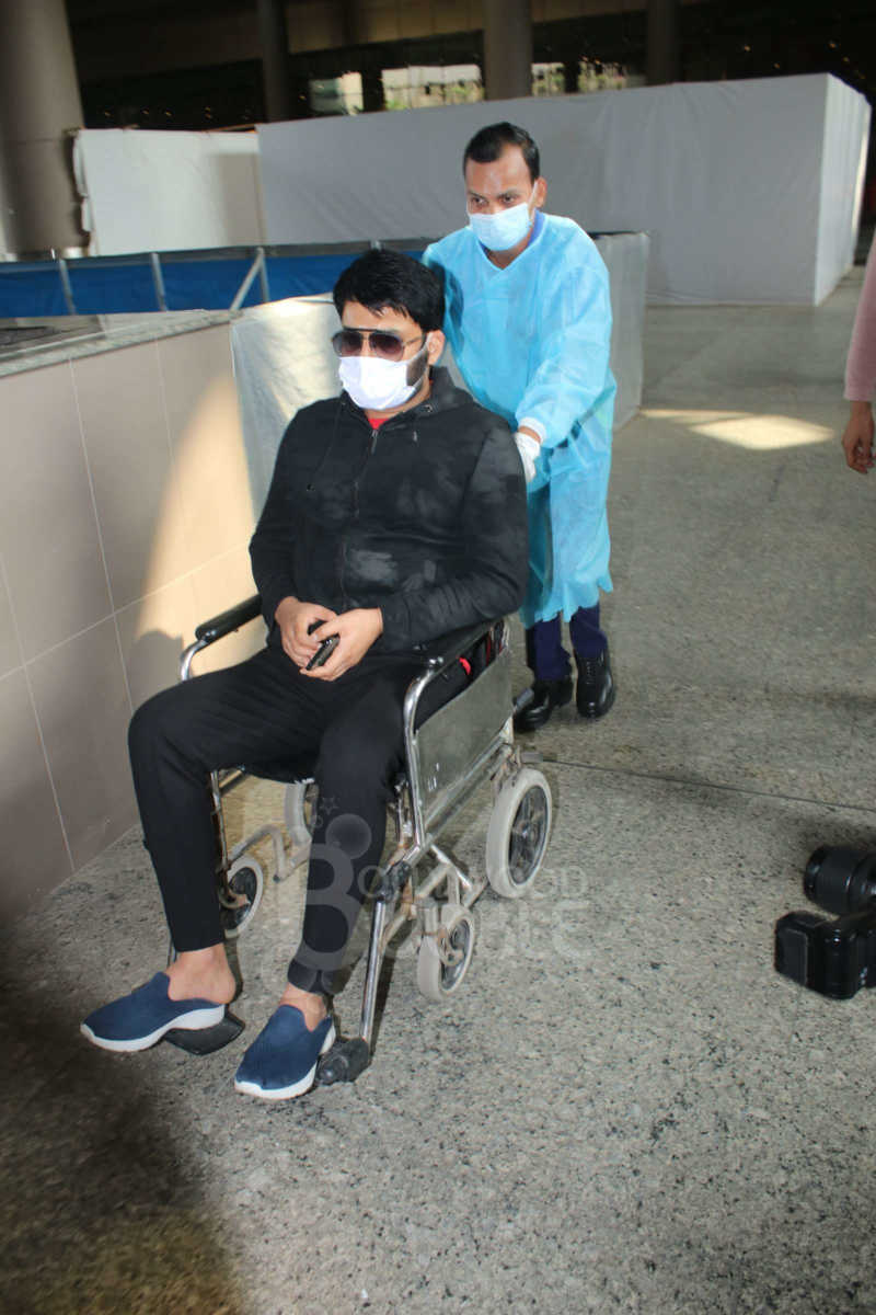 Kapil Sharma injured airport