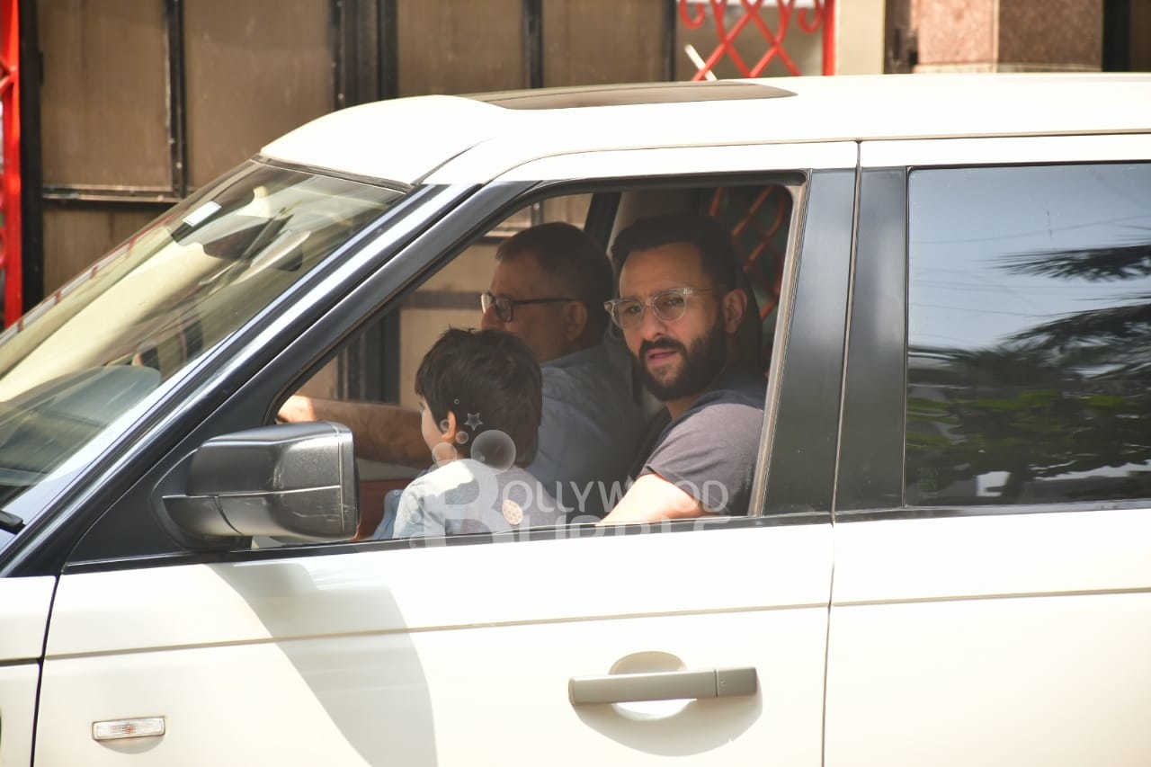 Saif Ali Khan and Taimur spotted