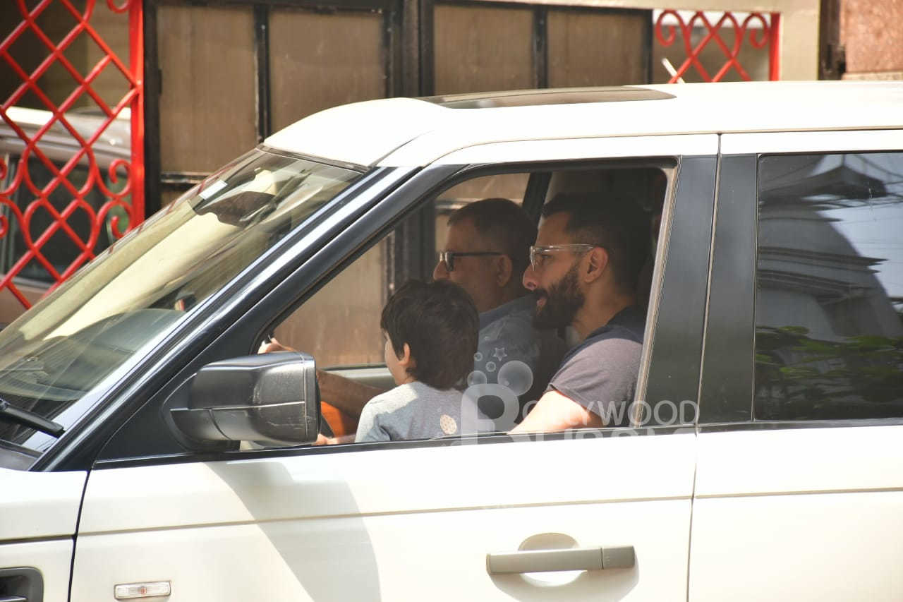 Saif Ali Khan and Taimur spotted