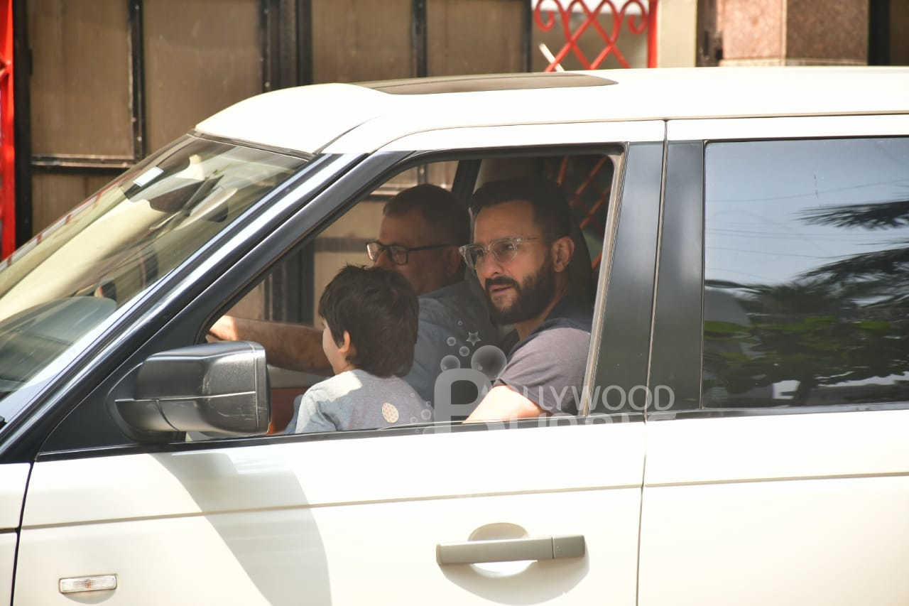 Saif Ali Khan and Taimur spotted